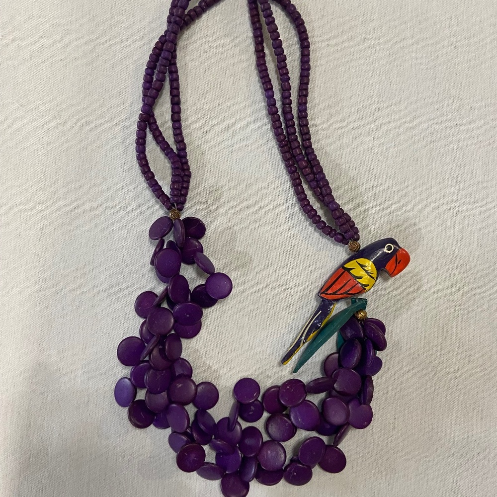 Parrot Purple Necklace